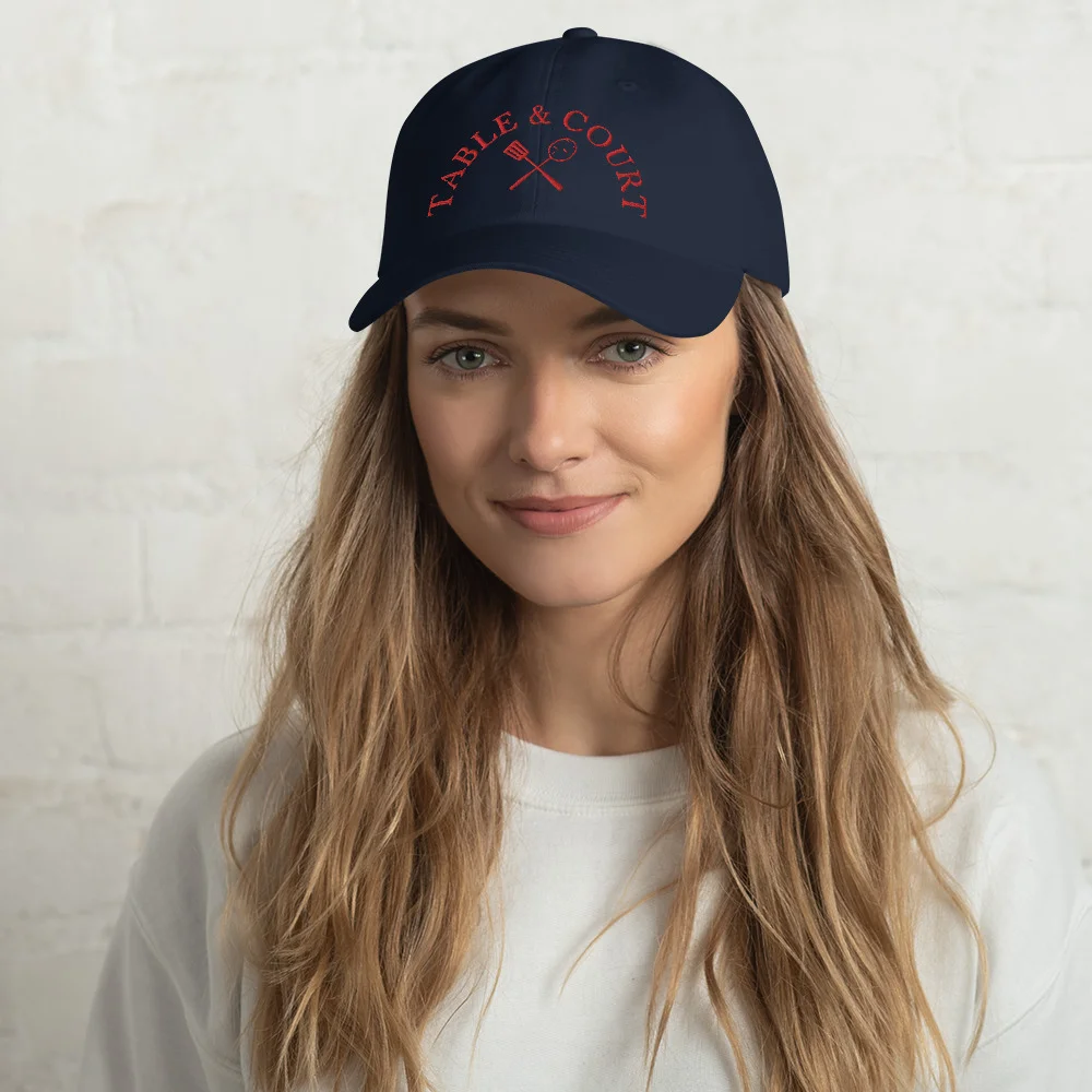 Table and Court Red Logo Hat - Navy